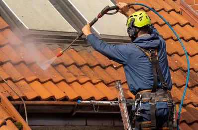 Démoussage et hydrofuge de toiture à Oches